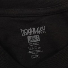 Deathwish Skate T-Shirt Mens Large Black Skeleton Electric Chair Ghoul NEW