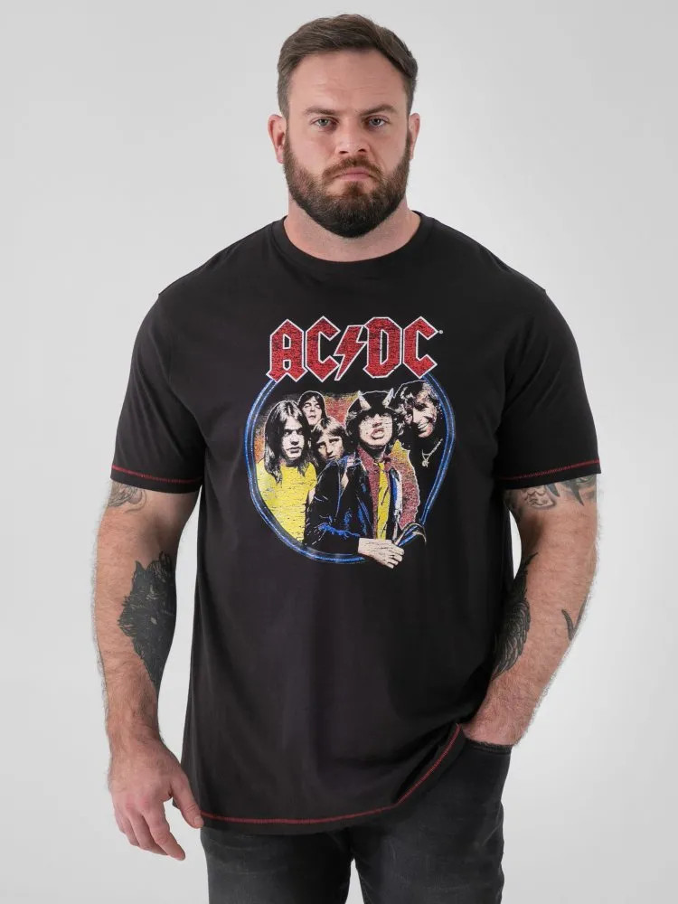 D555 Duke Big Mens AC/DC Printed T-Shirt Licensed Product 2XL-10XL (601914)