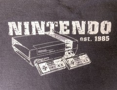 Nintendo Est 1985 Promo Men’s T Shirt Black Size Large