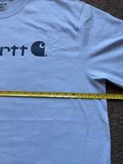 Carhartt Loose Fit Heavyweight Short-Sleeve Logo Blue TShirt Adult Size XXL 2XL
