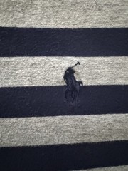 Polo Ralph Lauren Custom Slim Fit Striped Navy/Gray Men’s M Crew Neck Tee