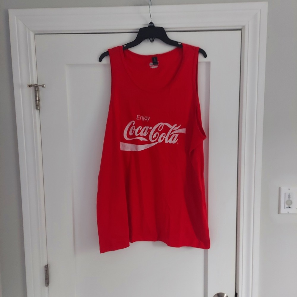 COCA COLA MEN’S RED TANK TOP SIZE 2XL