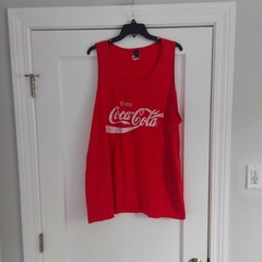 COCA COLA MEN’S RED TANK TOP SIZE 2XL
