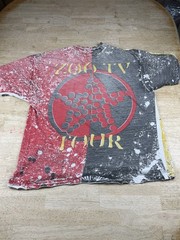 Vintage 1991 U2 Achtung Baby Zoo TV Tour Shirt Size XXL? Distressed Faded