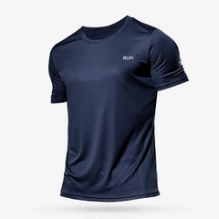 Men Short Sleeve White Tops Shirts Breathable Casual Soild t-Shirts Tee Man Quic