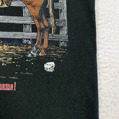 Vintage 90’s Cowboy Horse T-Shirt Size Large Made In USA Single Stitch 1995