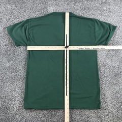 Vintage Russell Athletic Shirt Mens Small Dark Forest Green Henley NuBlend