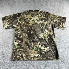 NEW Mossy Oak Camo T Shirt Mens Large Pullover Camouflage Forest Outdoor Hunt