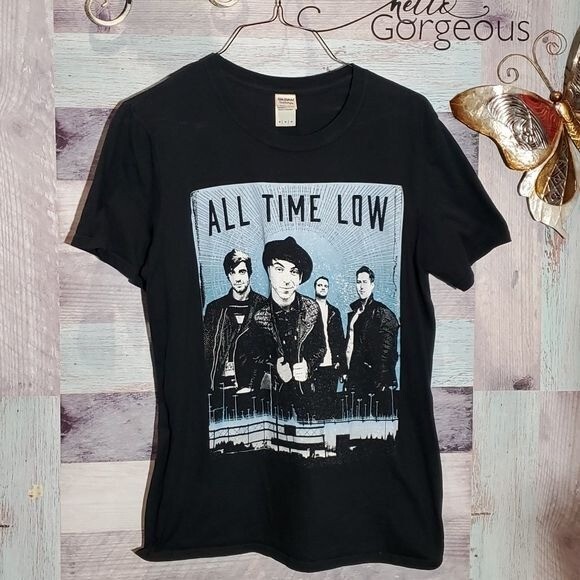All Time Low Future Hearts Tour Black TShirt Sz M 923