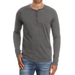 Zonbailon men’s T-shirt solid color crew neck breathable base shirt long sleeve