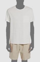 $145 Vince Men’s White Striped Cotton Longsleeve T-Shirt Size XL