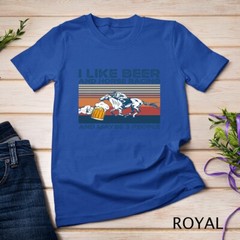 I like beer and horse racing and maybe 3 people Unisex T-shirt