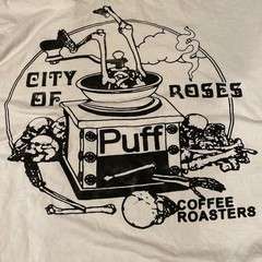 Online Ceramics “Puff Coffee Roasters” shirt, size Large