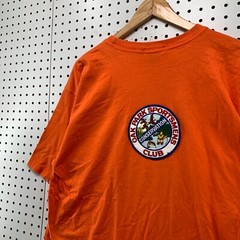 Vintage 90s Nautica Orange Sportsman Club Shirt Mens Large Oak Park Hunting
