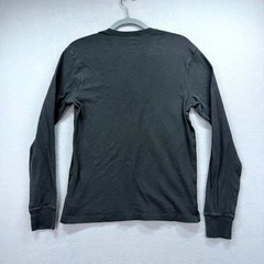 J.CREW Henley Shirt Mens Small Dark Gray Cotton Long Sleeve Everyday Wear Tee