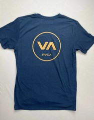 RVCA Mens Honey Graphic Print Short Sleeve Navy blue T Shirt TRENDING