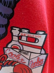 VINTAGE 80s California Raisin Style Raisin Hell In California T-shirt Large Red