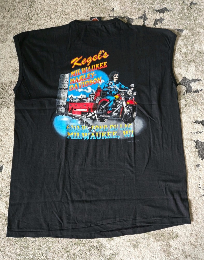 Vintage Harley Davidson Kegel’s Milwaukee HD Holoubek size XL