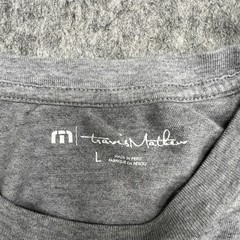 Travis Mathew Shirt Mens Large Gray Texas Flag Graphic Crewneck Tee Casual