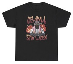Osama Spin Laden T Shirt Funny Osama Bin Cursed DJ Music Meme Gen Z Humor Tee