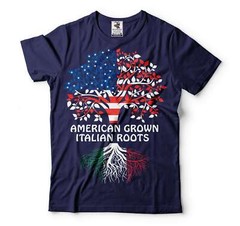 American Grown Italian Roots Shirt Italian American Gifts Italy Flag Shirt