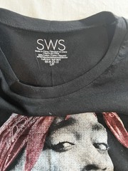 Tupac Shakur Graphic T Shirt Black S Small SWS 2Pac Rap Hip Hop Red Bandana Tee