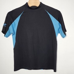 Adidas Tee Mens XL Black Blue Climacool T-Shirt Athletic Tri Striped Soccer