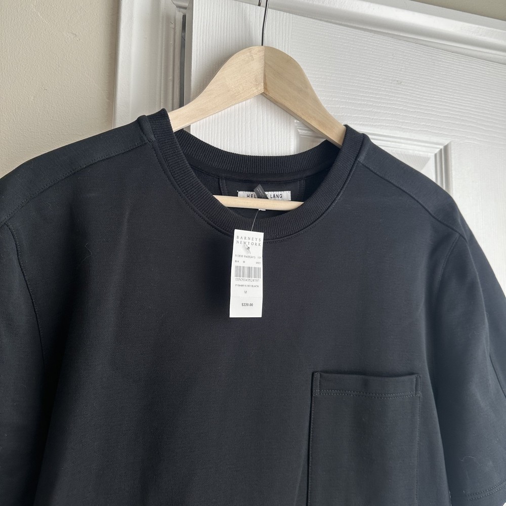 Helmut Lang Shirt Mens Medium Pocket Crewneck Minimalist Streetwear New