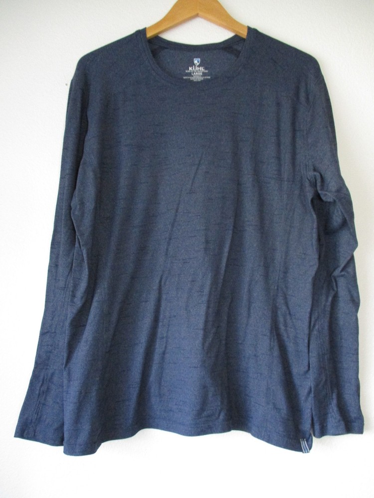 Kuhl T Shirt Mens Large Intent Krew Stretch Lightweight Long Sleeve Athleisure