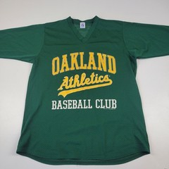 Vintage 90s Oakland A’s Shirt Mens Jersey Green Logo 7 Baseball MLB Adult Sz Xl