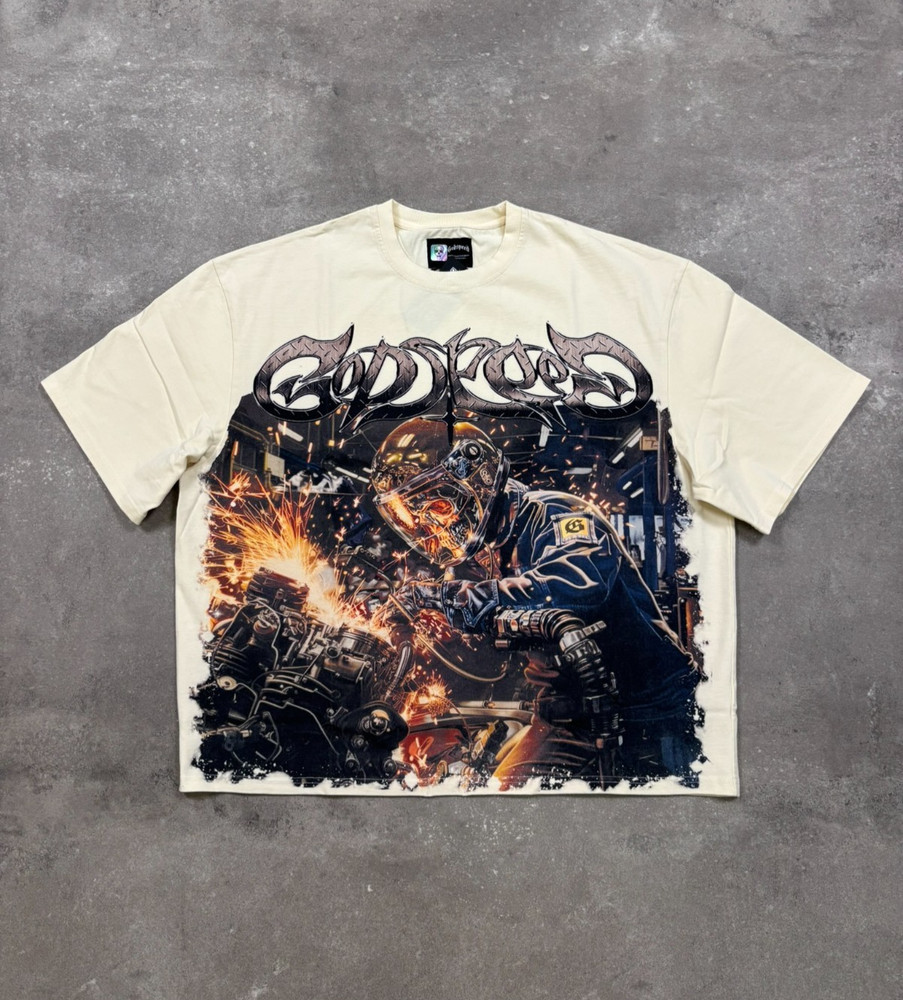 Godspeed Under Construction Thermal T-Shirt Bone Construction Graphic