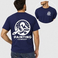 Mens Unisex Work T Shirt Custom Personalised Trade Logo Painter Plumber Mechanic