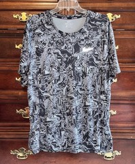 Nike Running Miler SS Dri-Fit Volt Cyber Black Gray T-Shirt XL NWOT