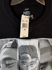 Poetic Justice 2pac Tupac Shakur T-Shirt Men Medium Black Short Sleeve Tee New