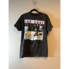Ice Cube Mens Graphic T-Shirt Charcoal Mineral Wash Hip Hop Streetwear Tee M