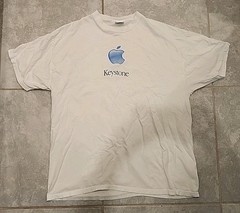 Vintage Apple Store Promo Shirt XL Keystone Y2K Mac Computers