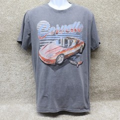 Chemistry Corvette Graphic T Shirt Mens Large Gray C6 Logo (see photo for flaw)