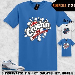 Tee Shirt Matching AJ 3 OG True Blue 2026 To Match Sneaker Fresh Crush T-Shirt