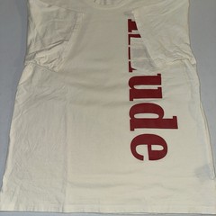 Rhude Vertical Logo Pocket T Shirt FW19 Off White Size XL Made In USA