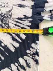 AC/DC Black and White Tie-Dye Graphic T-Shirt XL