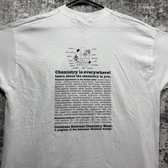 Vtg National Chemistry Week Shirt XL Science Scientist Grunge Colorful Graphic