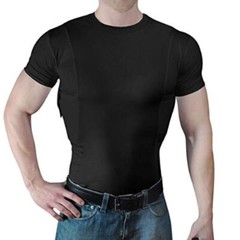 ☆ Men Women Tactical Combat Pullover Tops T Shirt Blouse Tee With Hidden Holster