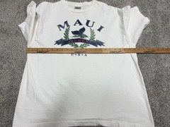 Vintage Hawaii USA Short Sleeve T Shirt White XL (Stain on shoulder)