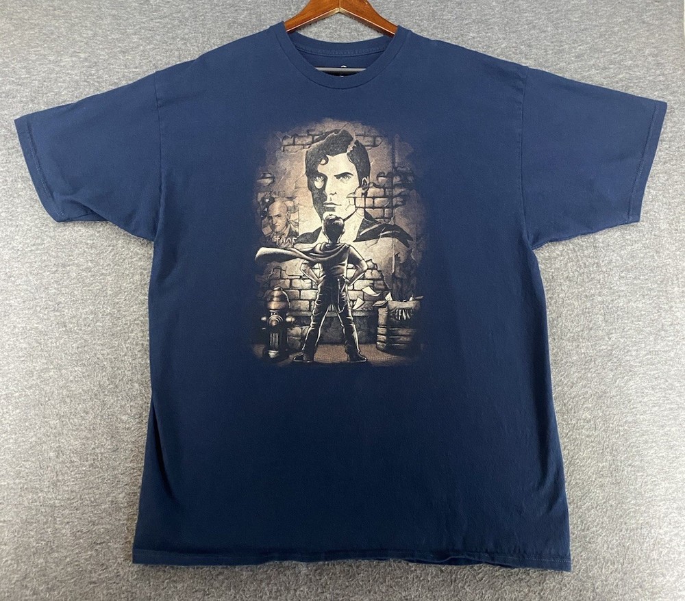 Superman Christopher Reeve Short Sleeve Graphic Tee Men’s Size XXL Blue T Shirt