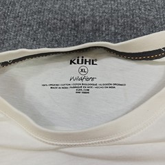 Kuhl Tee Shirt Mens XL Wildfibre Line Organic Cotton Grosgrain Ribbon Enforced
