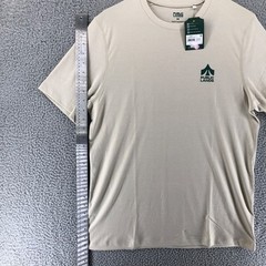 Public Lands Men’s Size M Stone Quarry HTR Retro Performance Stripe Tee Shirt