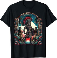 Aztec Warrior Mexico Native Mexican Aztec Civilization T-Shirt