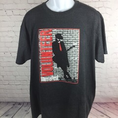 Music Fest Volunteer Shirt Adult XL Dark Gray SS Graphic Tee Band Festival