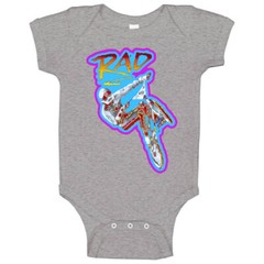 Rad Bmx Retro 80’s Movie Baby One Piece
