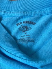 Reel Legends T Shirt Mens Medium Blue Fishing Boating USA Flag Outdoors Novelty